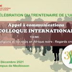 CÉLÉBRATION DU TRENTENAIRE-DE-L’UCAC Colloque international