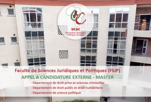 Appel à candidature externe Master - Faculté de Sciences Juridiques et Politiques (FSJP)