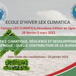 ECOLE D'HIVER LEX CLIMATICA Campus LEX CLIMATICA, Deuxième Edition en ligne