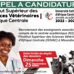 APPEL A CANDIDATURE - Recrutement des enseignants associés ISSVAC de Moundou (Tchad)
