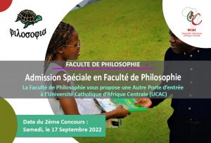 Admission Spéciale en Faculté de Philosophie 2022