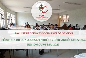 Résultats du concours d’entrée en 1ère année Faculté de Sciences Sociales et de Gestion – Session du 06 Mai 2023