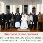 Voyage d'Étude 2023 du Département de Droit Canonique de l'UCAC à Rom