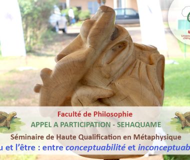 Faculté de Philosophie – Appel à participation (Séminaire de Haute Qualification en Métaphysique)