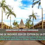 Invitation-Quinzaine-de-Yaoundé-2024-29e-édition---La-vie-consacrée,-chemin-de-sainteté