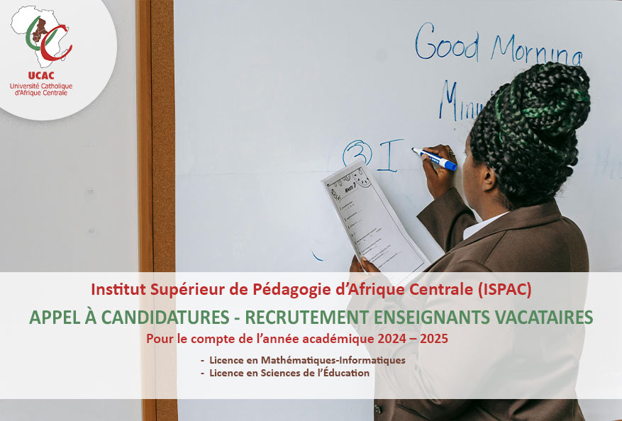 Appel à candidatures – Recrutement enseignants vacataires (ISPAC)