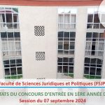 Résultats du concours d’Entrée en 1ʳᵉ Année de la FSJP – Année Académique 2024-2025