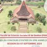 Résultats du concours d’Entrée en 1ère Année de la FSSG – Session du 07 septembre 2024