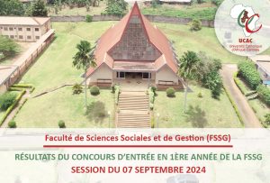 Résultats du concours d’Entrée en 1ère Année de la FSSG – Session du 07 septembre 2024