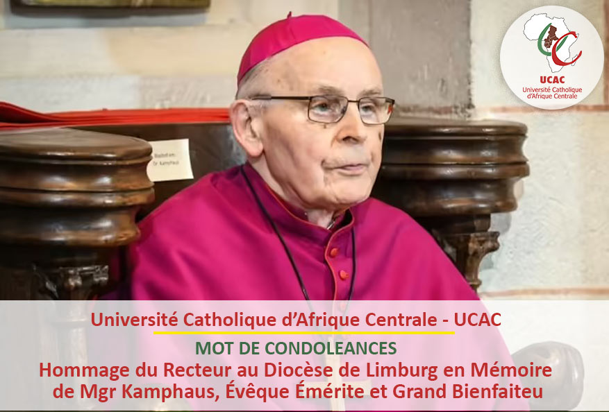 Hommage du Recteur au Diocèse de Limburg en Mémoire de Mgr Kamphaus, Évêque Émérite et Grand Bienfaiteur