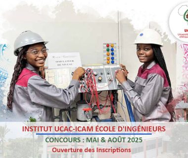 CONCOURS UCAC-ICAM SESSION DE MAI ET AOUT 2025 (Ouverture des Inscriptions)