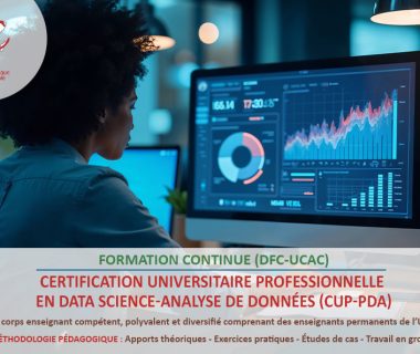 Certification Universitaire Professionnelle en Data Science-Analyse de données (CUP-PDA)