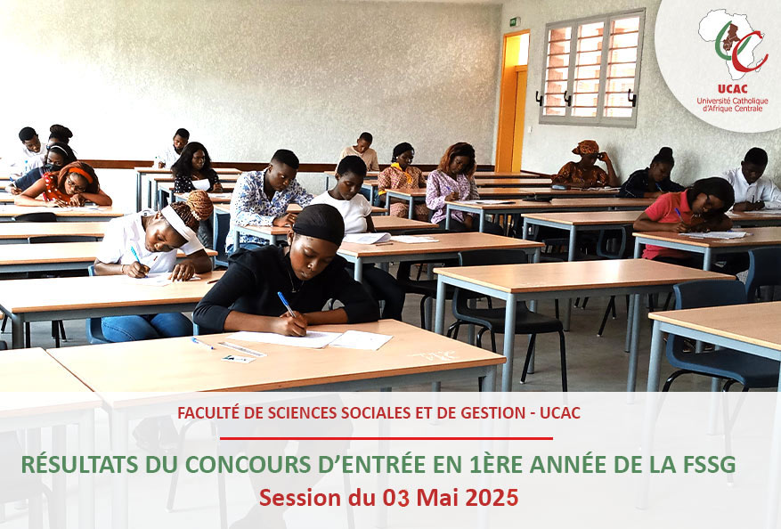 Résultats du concours d’Entrée en 1ère Année de la FSSG – Session du 03 mai 2025